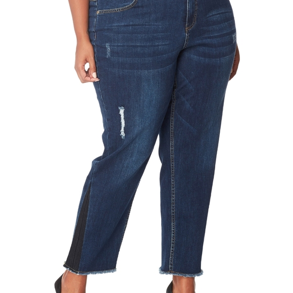 Just my size - womens vintage fray pull on jeans - size 2x (18W/20W) - new - Picture 1 of 6